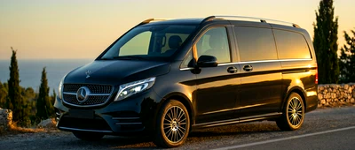 Mercedes V-Class — black luxury van