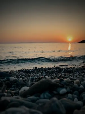 The Attic coast at sunset